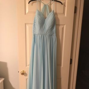 Light Blue long bridesmaid dress- worn once